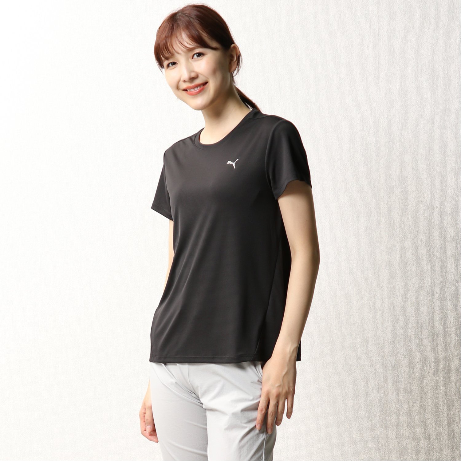 PUMA ロングTシャツ 黒色 18 - Tシャツ