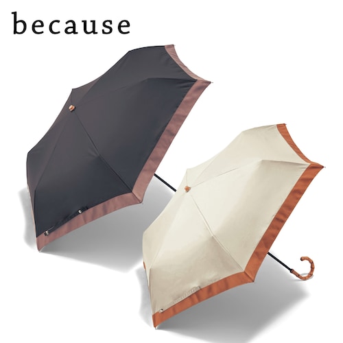 竹持ち手の晴雨兼用折りたたみ日傘 【UV対策】