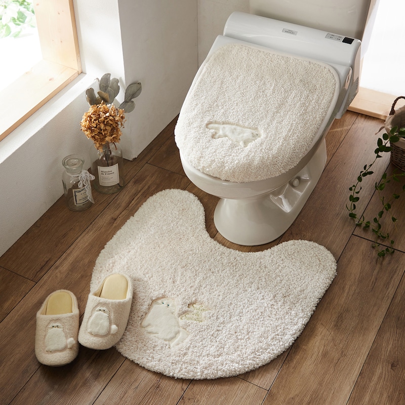 ベージュ：商品番号1233861とあわせて、トイレスリッパとしても活用いただけます。