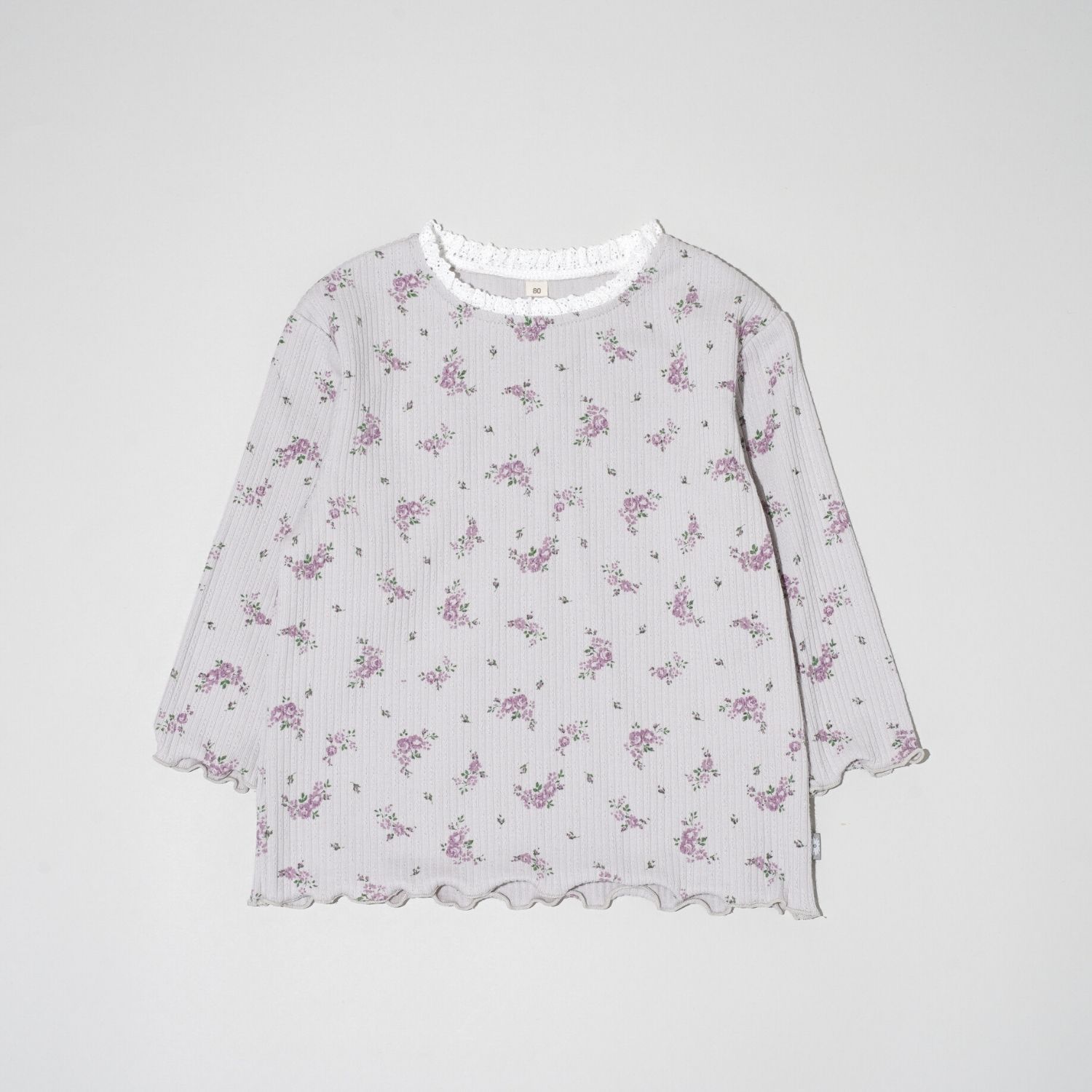 40%OFF！【Little's.t by's.t closet】フラワープリント長袖Tシャツ【子供服】