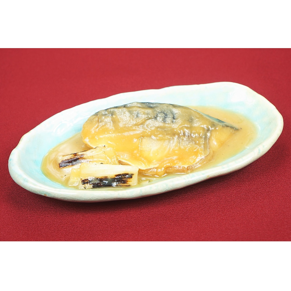 鯖とネギの味噌煮