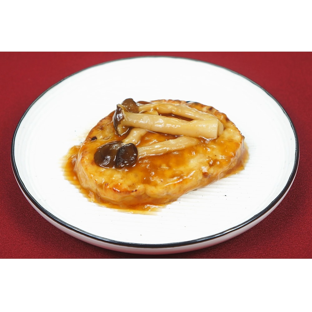 豆腐ハンバーグきのこ餡かけ