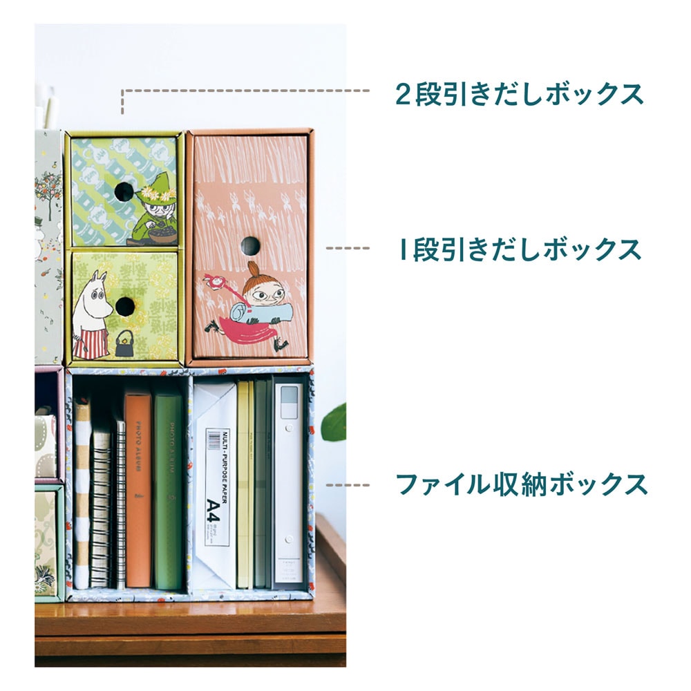 ムーミン」組み合わせて楽しい！収納ボックス（収納ボックス