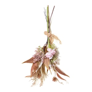 ピンクの花のスワッグ