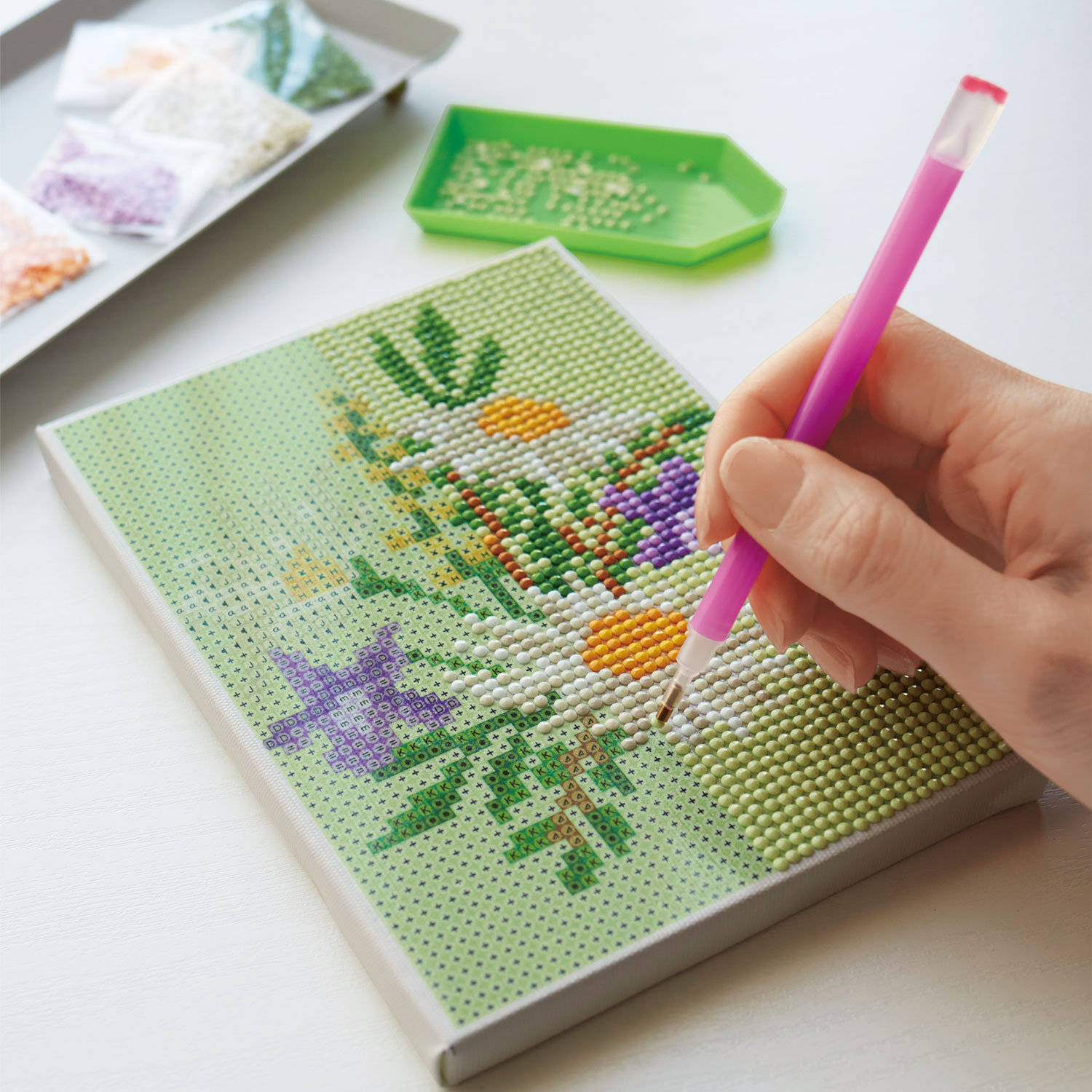 【くららぼ】ダイヤモンドフィックスで作るお花のアート手作りキット