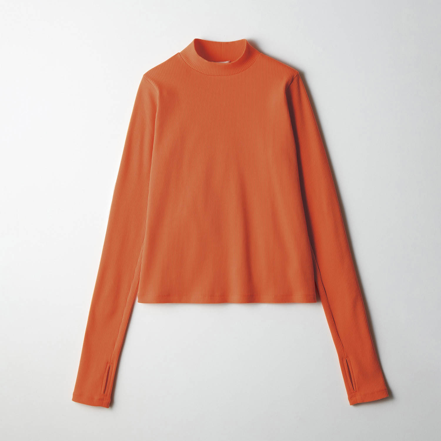 【パペル ラピス/Papel lapiz】フィンガーホールハイネックリブプルオーバー 【子供服 長袖】