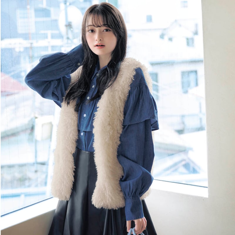 キッズもこもこベスト