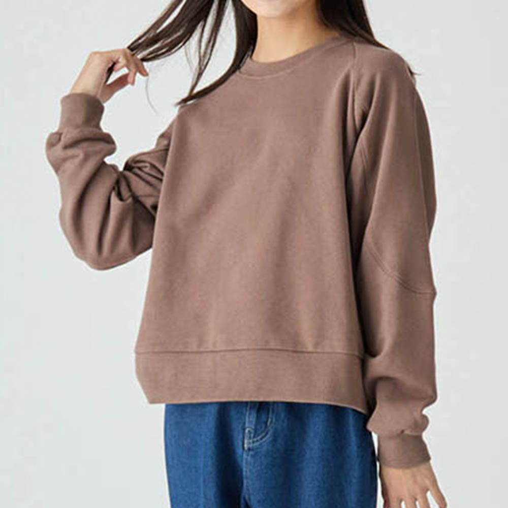 【STANDARD me】バック刺繍デザイン切替え綿裏毛プルオーバー 【子供服 長袖】