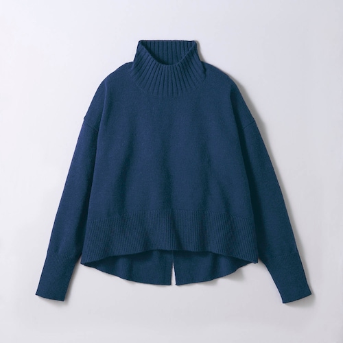 バックスリットハイネックニットプルオーバー 【子供服 長袖】