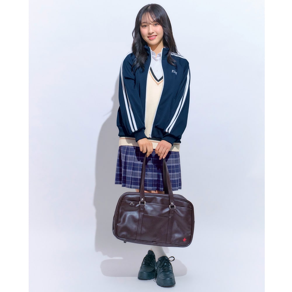 ライン入りガールズジャージ上下セット 【子供服 長袖】(パペル ラピス