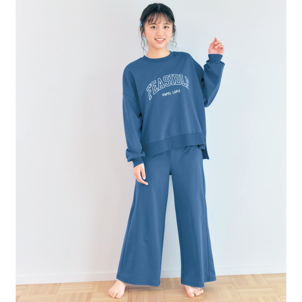 長袖プルオーバー＆ガウチョパンツパジャマ 【子供パジャマ 長袖