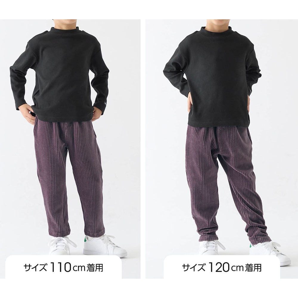 サイズ別着用比較／モデル身長111cm