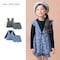 小花柄ドッキングフレア長袖チュニック＆ショートパンツセット 【子供服】