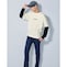 ネイビー／モデル身長164.5cm・サイズ160