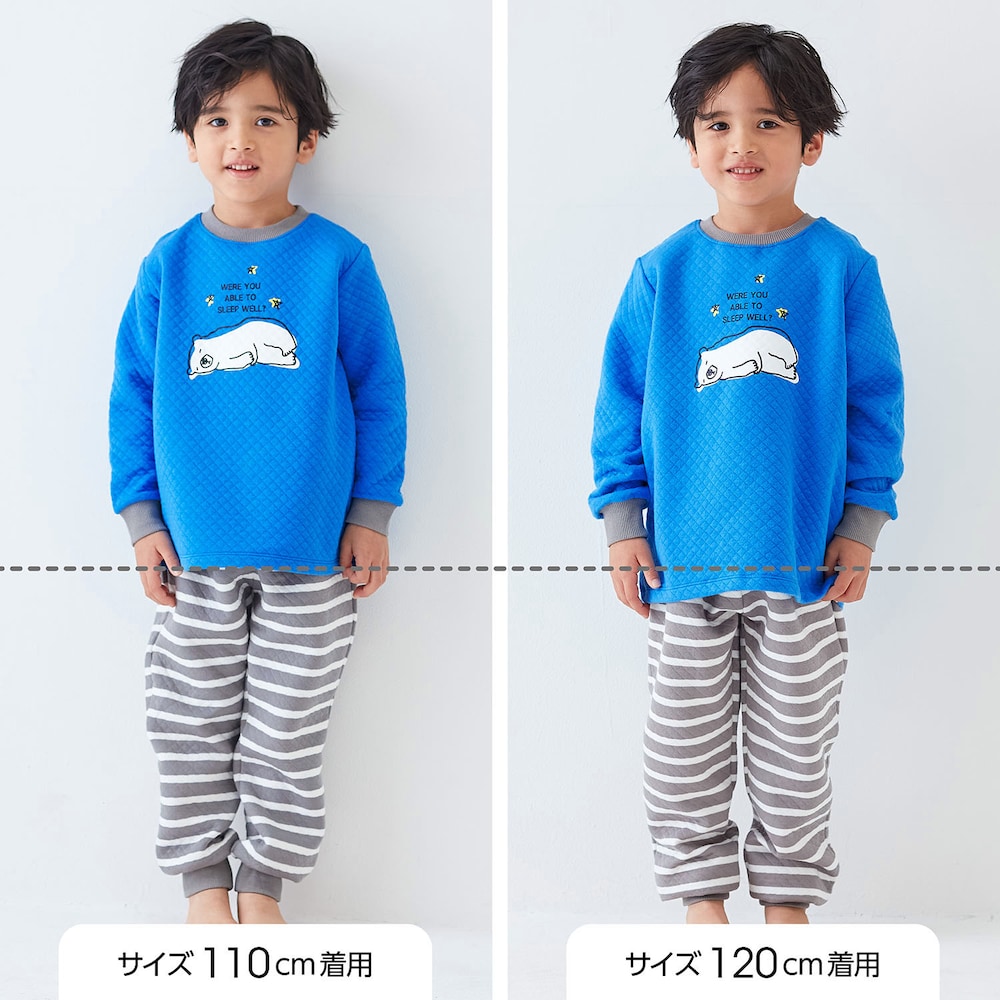 サイズ別着用比較／モデル身長108cm