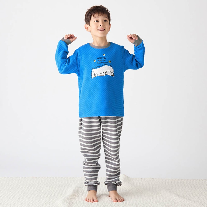 ブルー（シロクマ）／モデル身長125cm・130サイズ着用