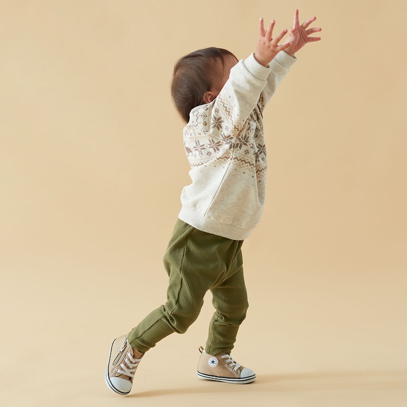 カーキ／モデル身長77cm・80サイズ着用