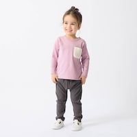 チャコール／モデル身長90cm・90サイズ着用