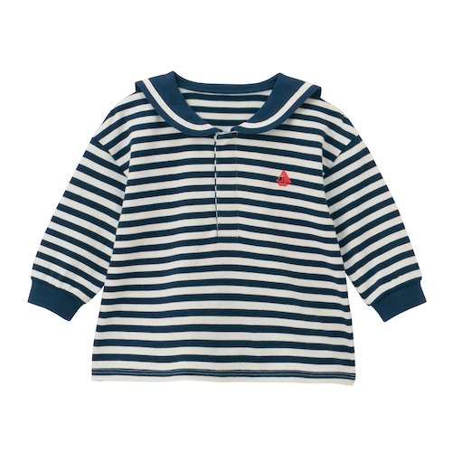 セーラー襟長袖Tシャツ 【ベビー服】