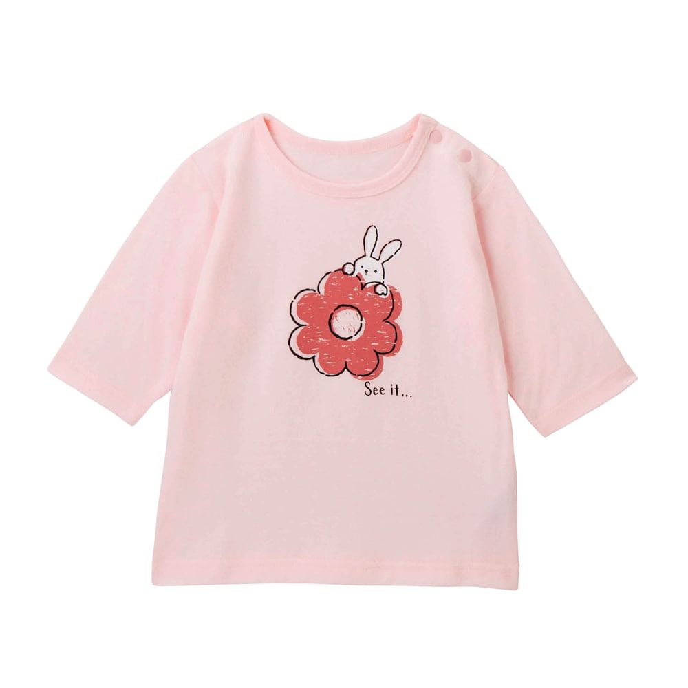 ライトピンク（花とうさぎ）