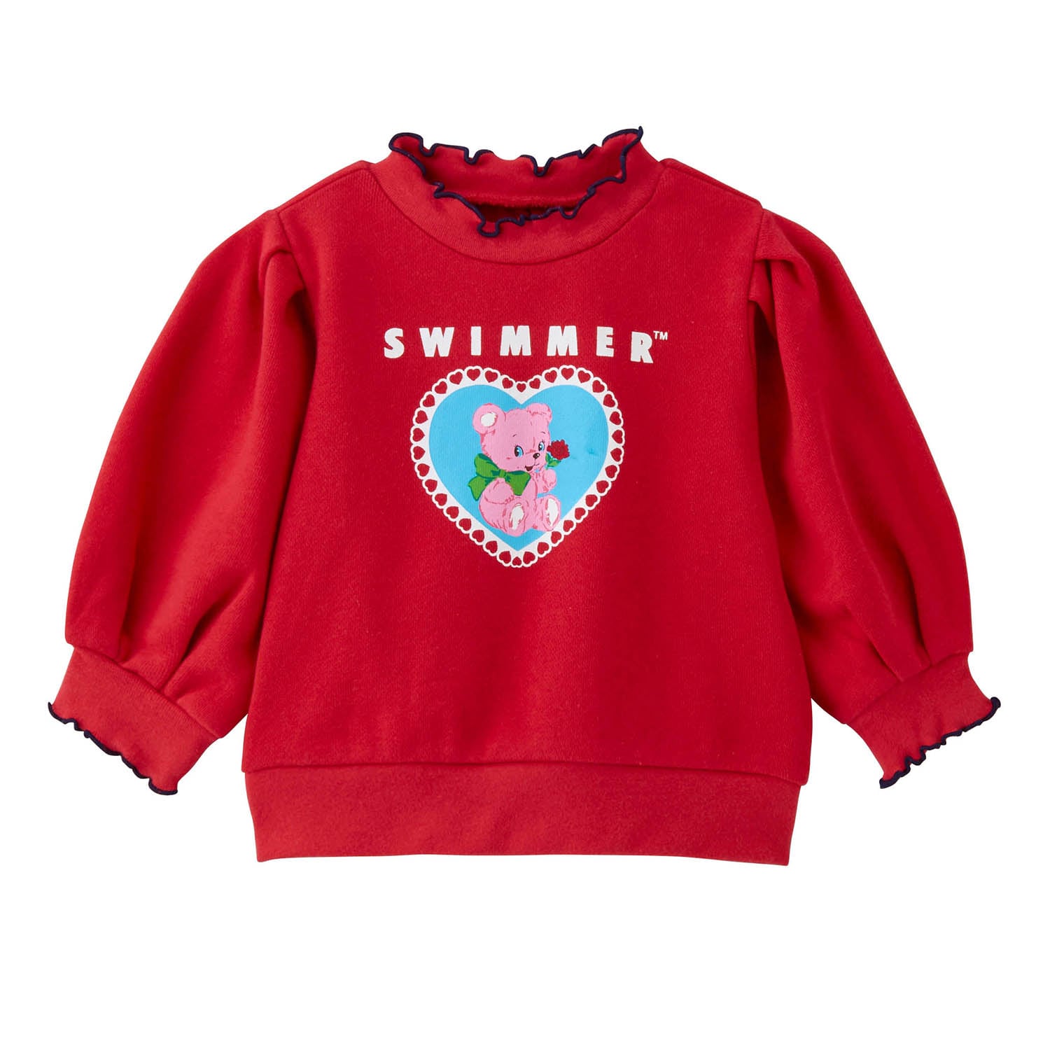 SWIMMERコラボ　メロウ配色プリントスウェットシャツ 【ベビー服 長袖】