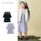 フラワーステッチ刺繍長袖ワンピース 【子供服】