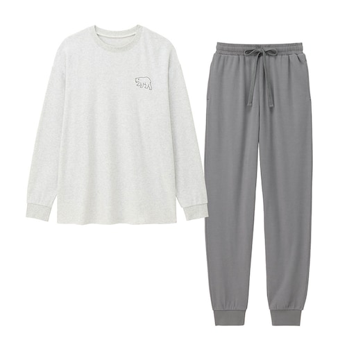 家族でリンクレディースやわらかスムース綿素材パジャマ 【長袖】