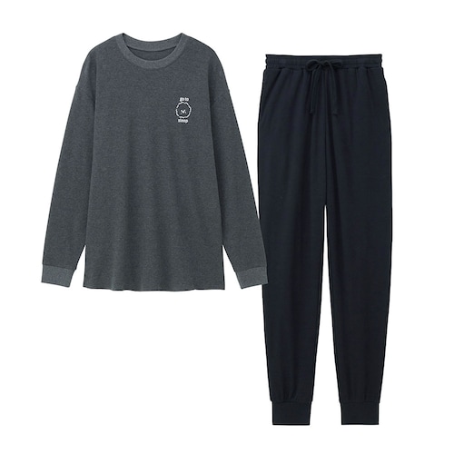 家族でリンクメンズやわらかスムース綿素材パジャマ 【長袖】