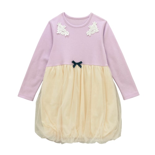 ドッキングバルーンワンピース 【子供服 長袖】