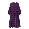 【ベルメゾン】親子でリンクチェック柄レディースロングシャツワンピース