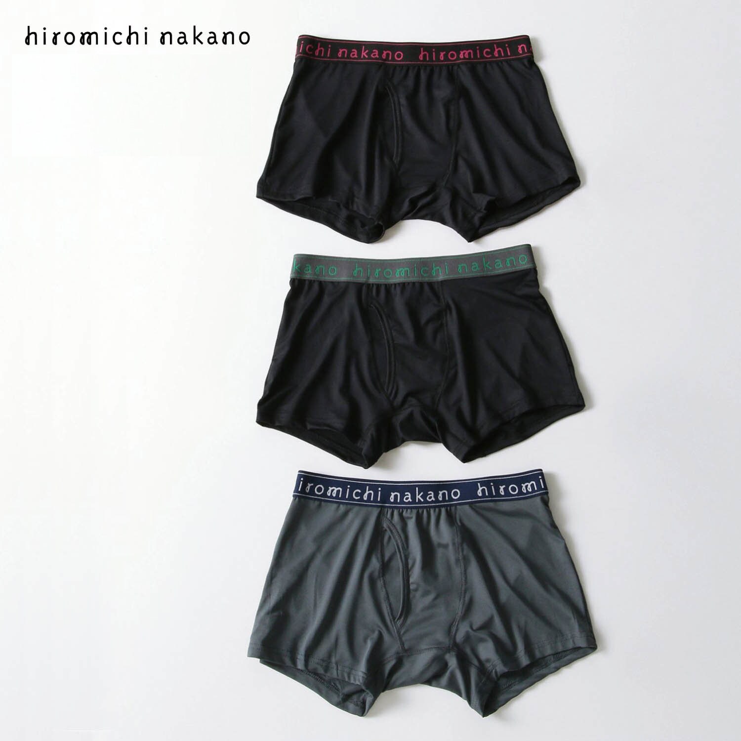 【ヒロミチナカノ/hiromichi nakano】【3色組】メンズボクサーブリーフ