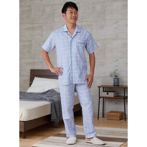 日本製 綿１００％二重ガーゼパジャマ（半袖）