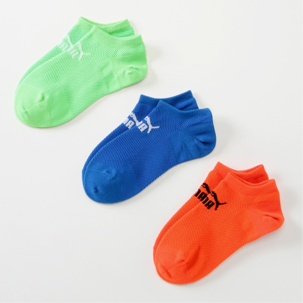 【プーマ/PUMA 】再入荷/ PUMA ビッグメッシュスニーカーソックス 3足組