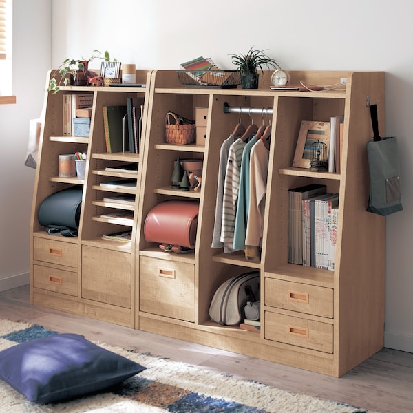 【ベルメゾン】学校用品が丸ごと収納できるランドセルラック