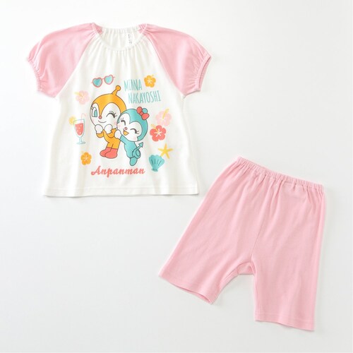 アンパンマン ラグラン半袖パジャマ【ベビー服】