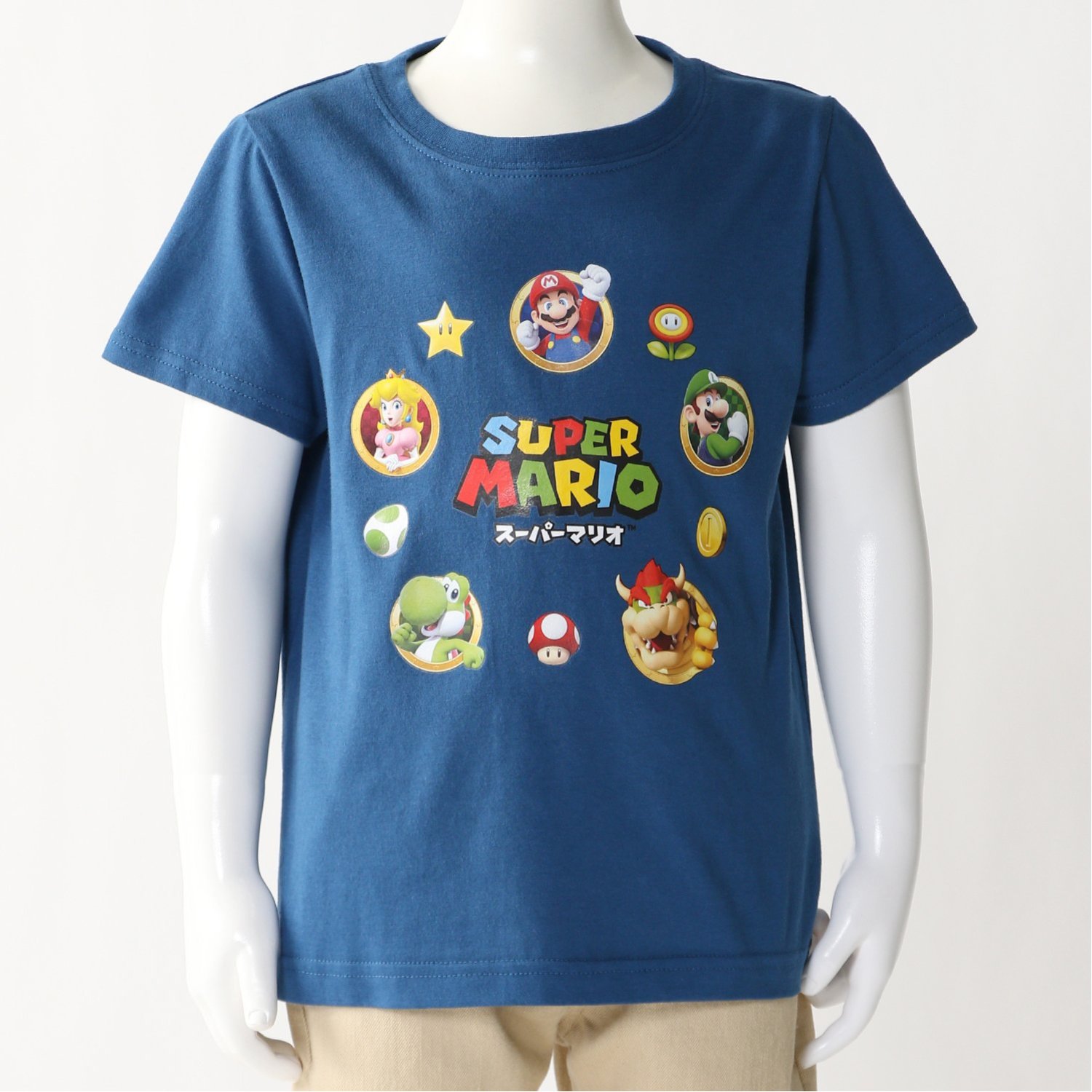 スーパーマリオ　プリント半袖Tシャツ【子供服】