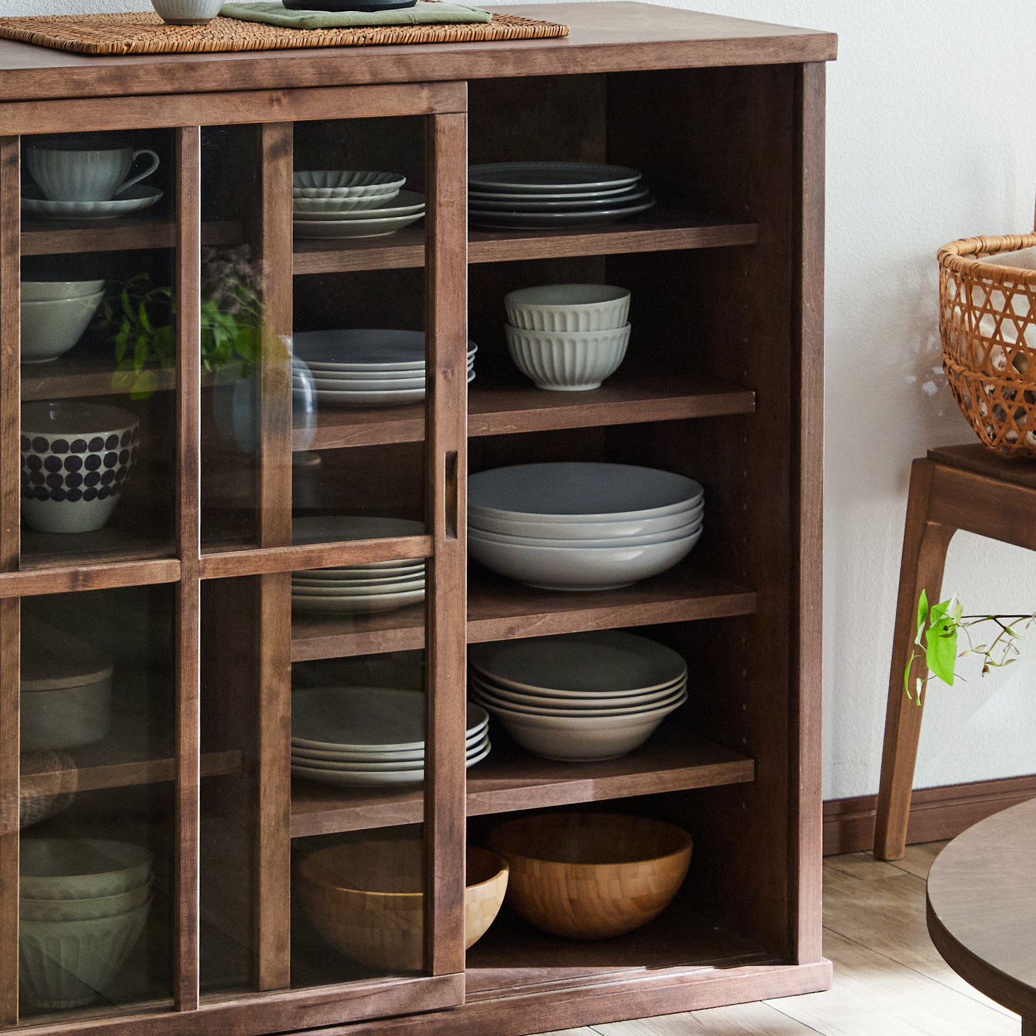 【ベルメゾン】【専用別売パーツ】あたらしくて懐かしい。水屋箪笥風引戸キャビネット 専用追加棚板