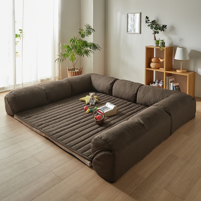 ブラウン・小　※別売本体のベージュ・小／厚さ4cmに使用時