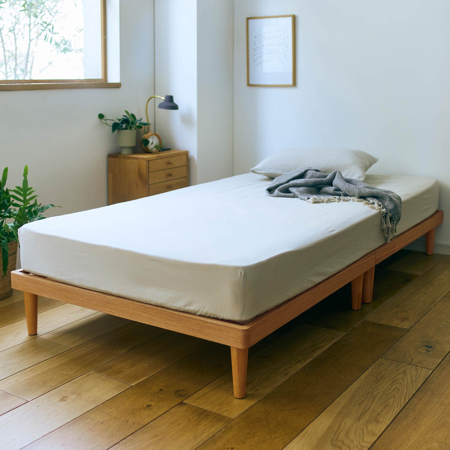 【BELLE MAISON DAYS】【大型商品送料無料】 5分で組み立てられる木製すのこベッド