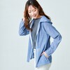 【クローズトラック/CLOTHES TRUCK】凹凸感ある楊柳素材UVパーカ