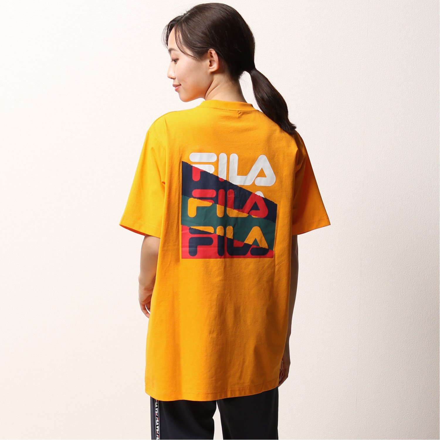 バックプリント半袖Tシャツ（カットソーチュニック）｜(フィラ/FILA