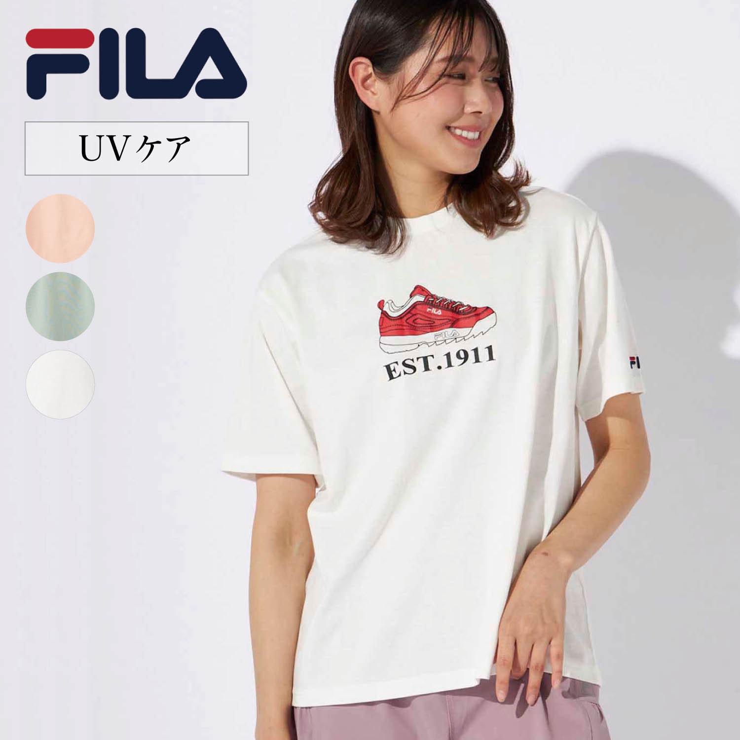 半袖プリント天竺Tシャツ（Tシャツ）｜(フィラ/FILA)｜通販の