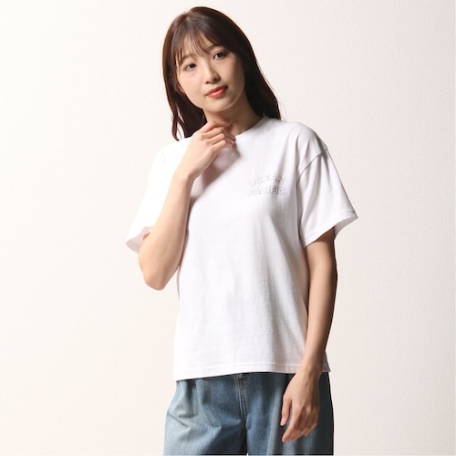 半袖バックモチーフプリントTシャツ