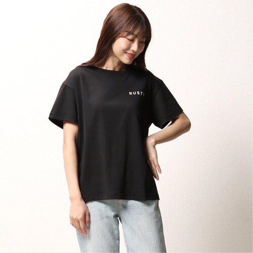 半袖バックブランドロゴTシャツ 【UVケア・吸汗速乾】