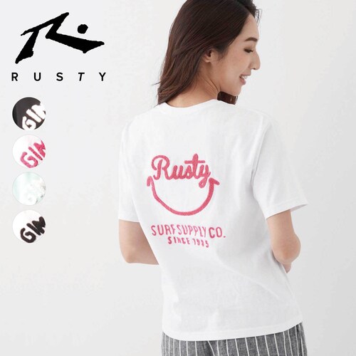 半袖バックスマイルモチーフTシャツ <Mサイズのみ>