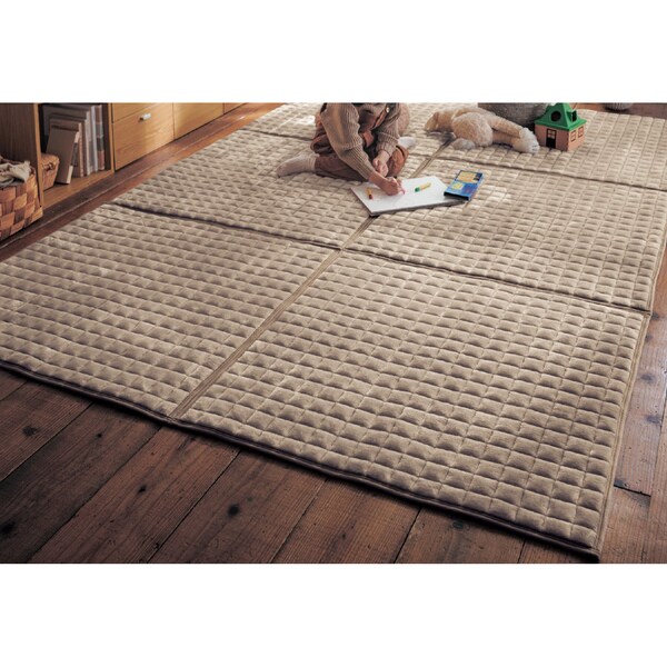 【ベルメゾン】吸湿発熱プラス・あったかマイクロファイバーの洗える撥水ジョイントマット