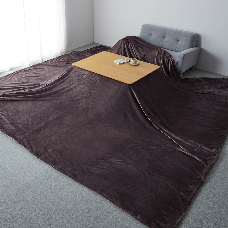 ブラウン面　※天板サイズ約105×75cmのこたつを使用