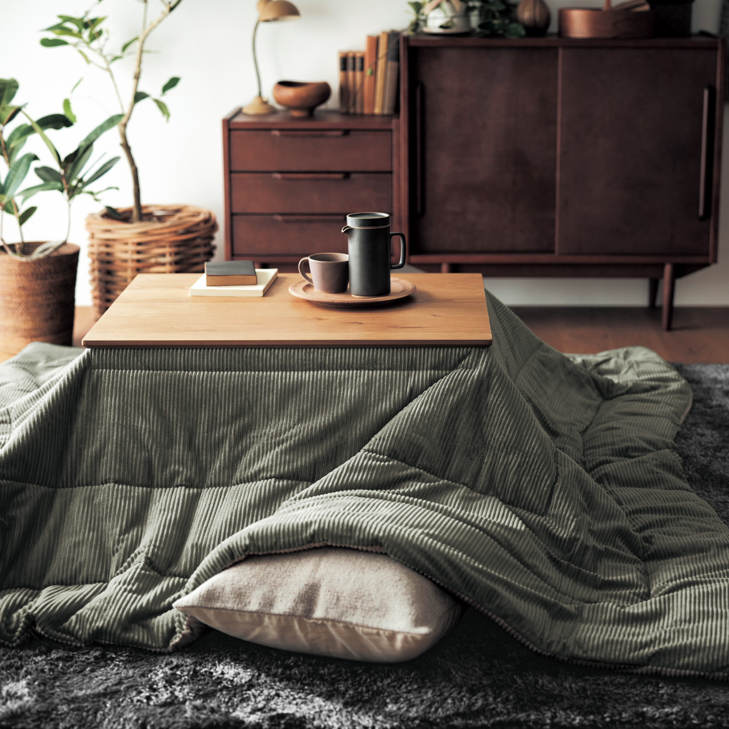 【ベルメゾン】洗濯機で洗える撥水リバーシブルコーデュロイ調こたつ布団 【ベルメゾン】洗濯機で洗える撥水リバーシブルコーデュロイ調こたつ布団