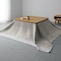 ベージュ系／正方形　※天板サイズ約75×75cmのこたつを使用