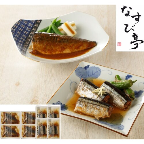【フードロス対策】【40%OFF】 東京〈なすび亭〉吉岡英尋監修 便利な常温煮魚 2種×4個 （賞味期限2023年5月26日）